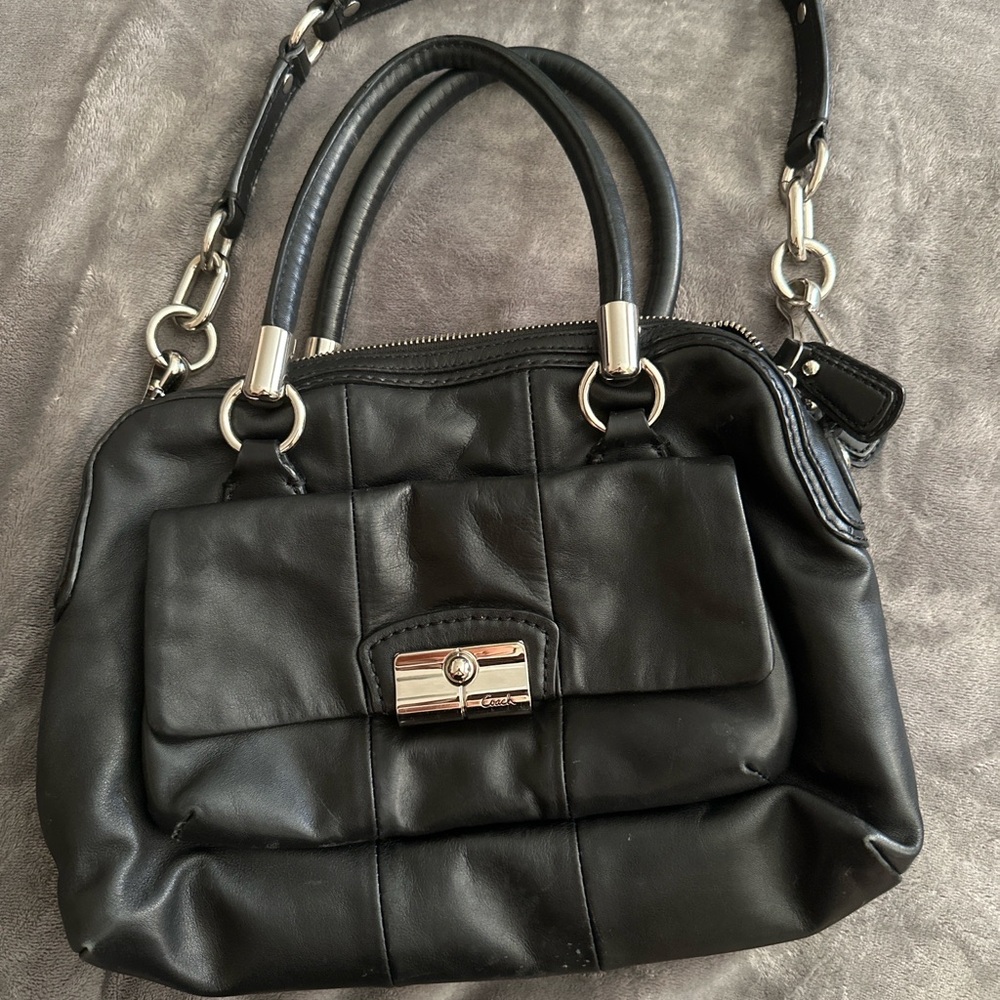 Black Leather Handbag